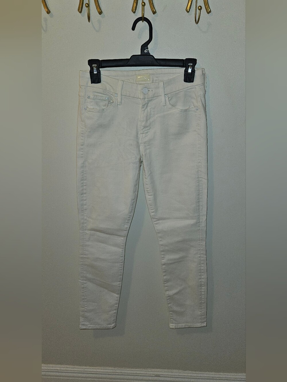 MOTHER The LOOKER CROP White SIZE 26